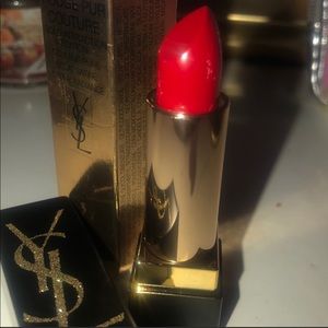 YSL red lipstick